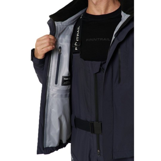 Wasserdichte Finntrail Jacke Excalibur DarkGrey – 20 000 mm