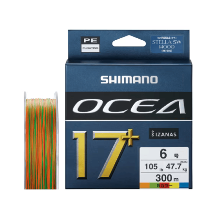 Hilo Trenzado Shimano Ocea 17+ | Hilo Trenzado PE 17 Hilos