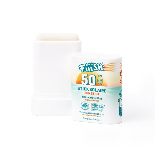 Fiiish Sun Stick SPF50, protection solaire minérale