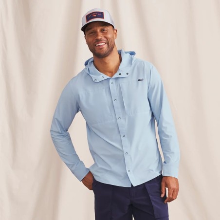 Orvis Pro Sun Stretch Hoodie UPF50+ Pewterblue
