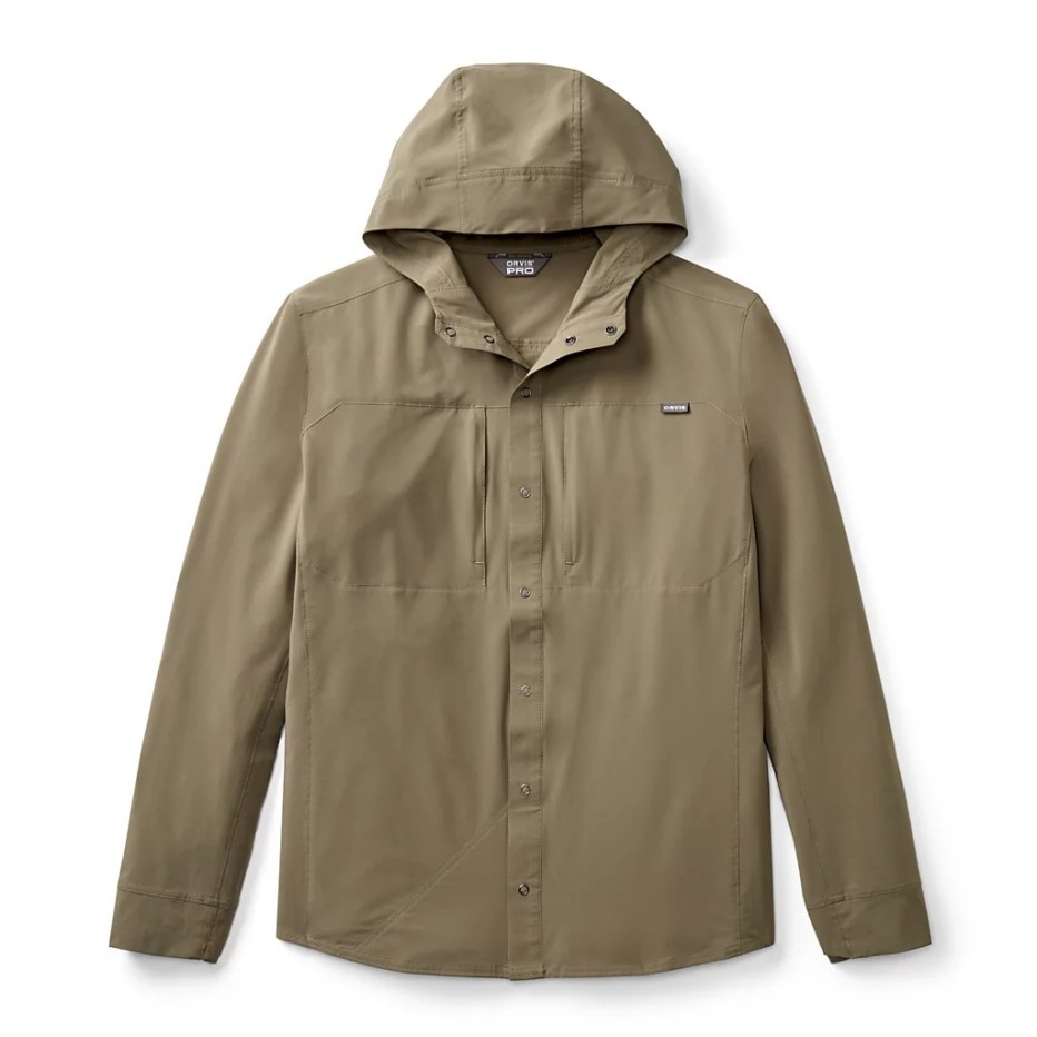 Sweat à capuche Orvis Pro Sun Stretch UPF50+ Sagewood