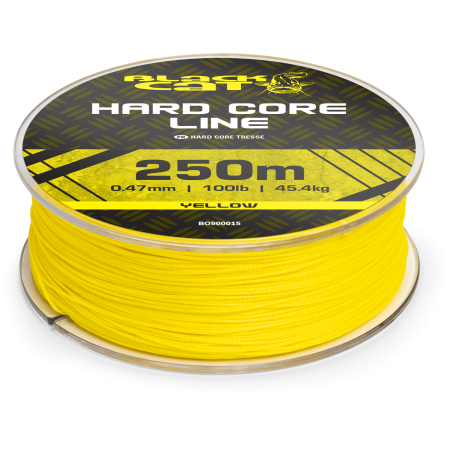 Tresse Black Cat BC Hard Core Line Jaune 250m