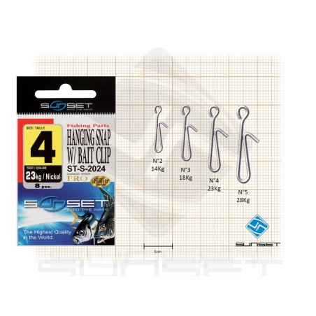 Agrafe Sunset Hanging Snap W/ Bait Clip ST-S-2024