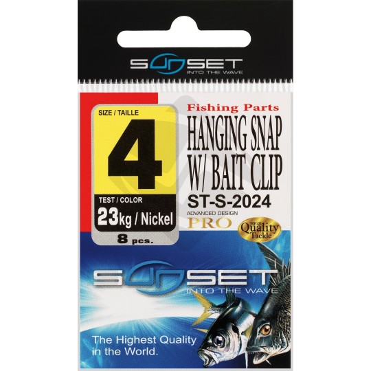 Agrafe Sunset Hanging Snap W/ Bait Clip ST-S-2024