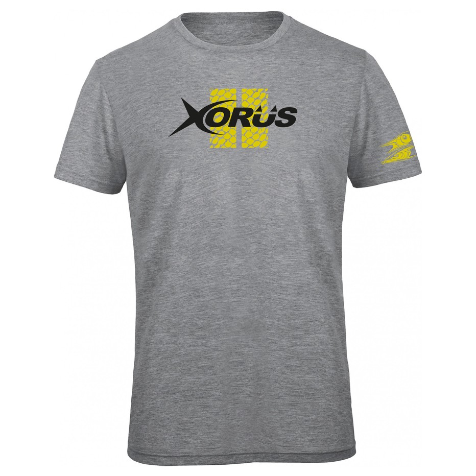 Camiseta Xorus Gris Claro Chine y Amarillo