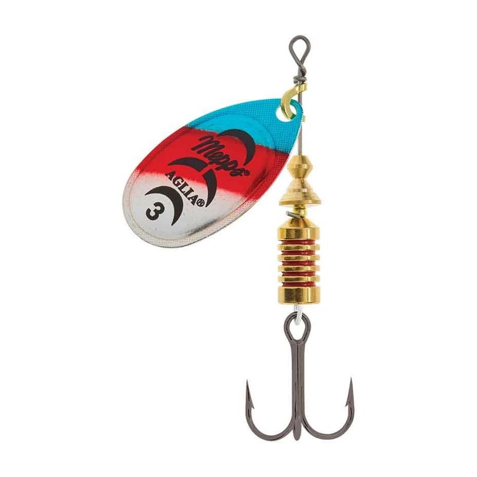 Spoon Mepps Aglia Platinum Rainbow - 3 sizes