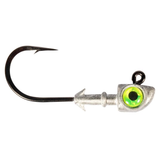 Cabeza plomada Z-Man Diezel Eye Jighead Chartreuse