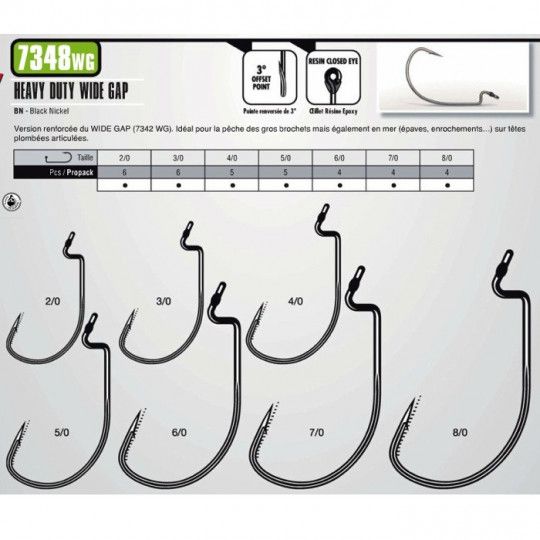 Haken texan strategik Heavy Duty Wide Gape 7348 WG