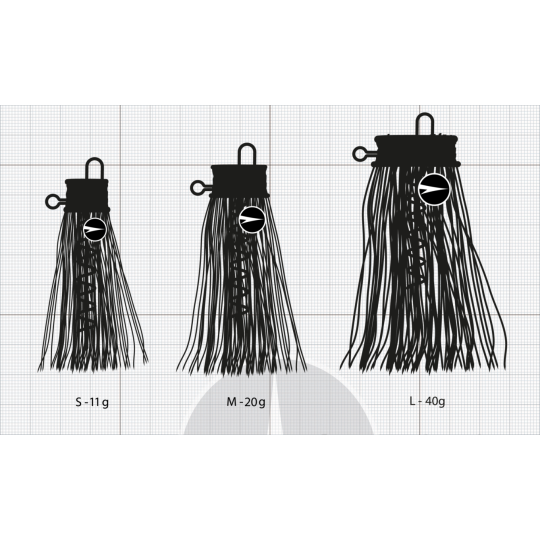 Cabeza plomada VMC Mustache Rig S 11g