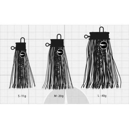 Tête Plombée VMC Mustache Rig L 40g