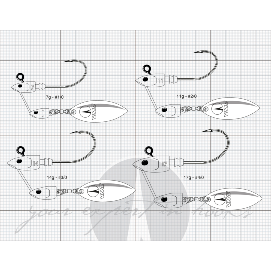 Jig Head VMC 7156 Twin Jig Pink Lady
