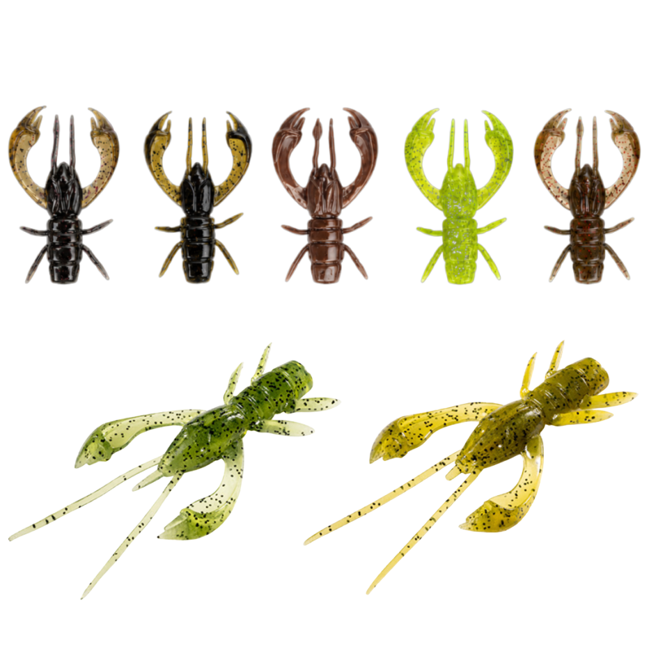 Multi Colors Fish Up RealCraw Pack