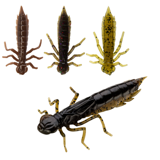 Leurre souple FishUp Dragonfly - Pack Multi Colors