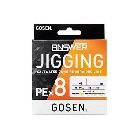 Geflochtene Angelschnur Gosen Answer Jigging X8 300m Mehrfarbig