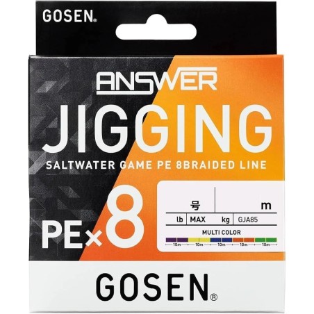 Tresse Gosen Answer Jigging X8 200m Multicolore