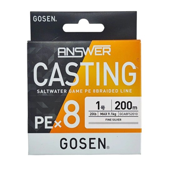 Geflochtene Angelschnur PE 8 Zöpfe 150m GOSEN - Weite Strecke Werfen
