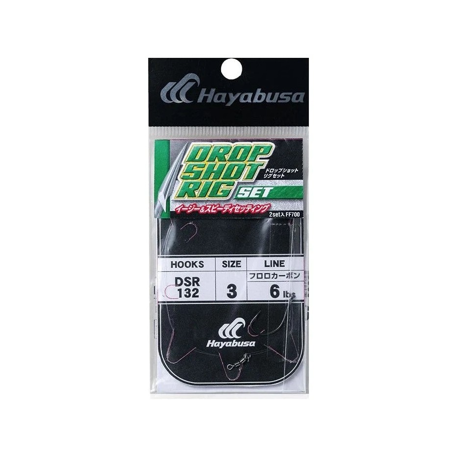 Hayabusa Drop Shot Rig 4 lbs #6 - Bottom line ready to fish