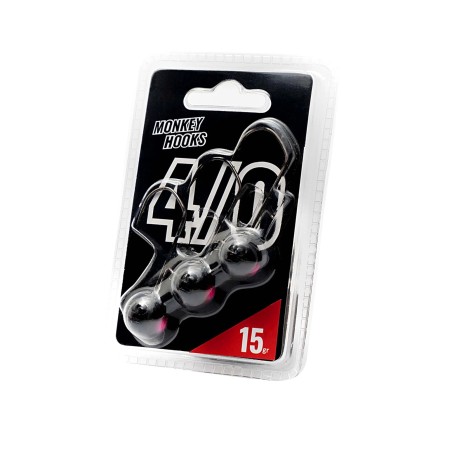 Jigköpfe Monkey Lures Monkey Hook Schwarz 4/0