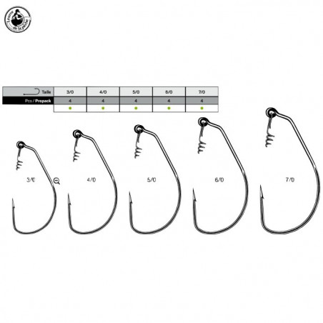 Haken Texan VMC Strategik Heavy Duty Swimbait 7346 von 6/0 bis 13/0