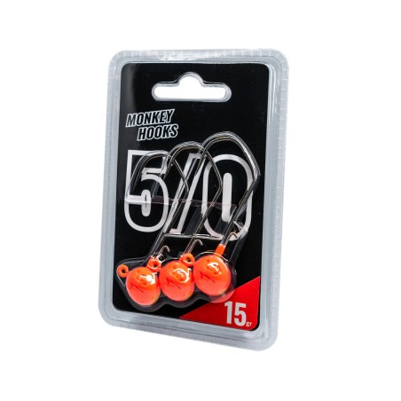 Jigköpfe Monkey Lures Hook Orange 5/0