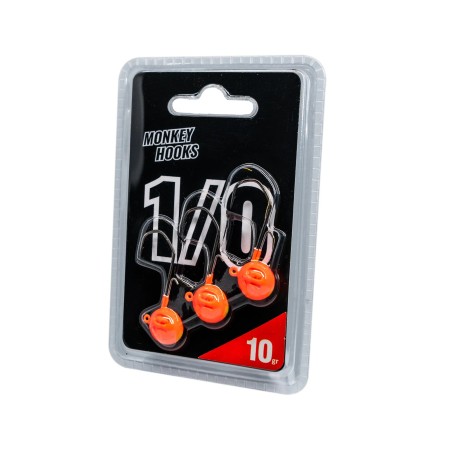 Jigköpfe Monkey Lures Hook Orange 1/0
