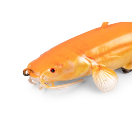 Leurre Souple Ultra Realistic Replicant Catfish Golden Wels