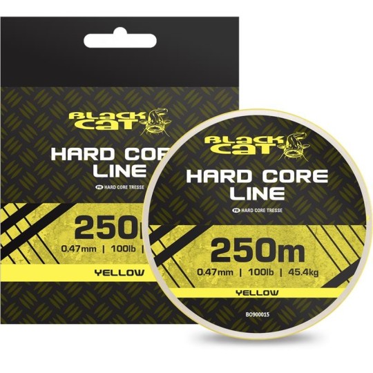 Braid Black Cat BC Hard Core Line Yellow 400m - Catfish