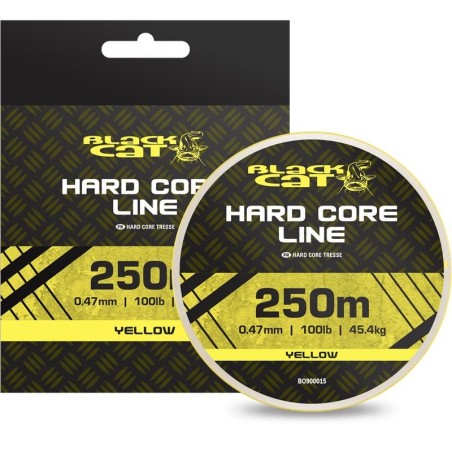 Hilo Trenzado Black Cat BC Hard Core Line Amarillo 400m - Siluro