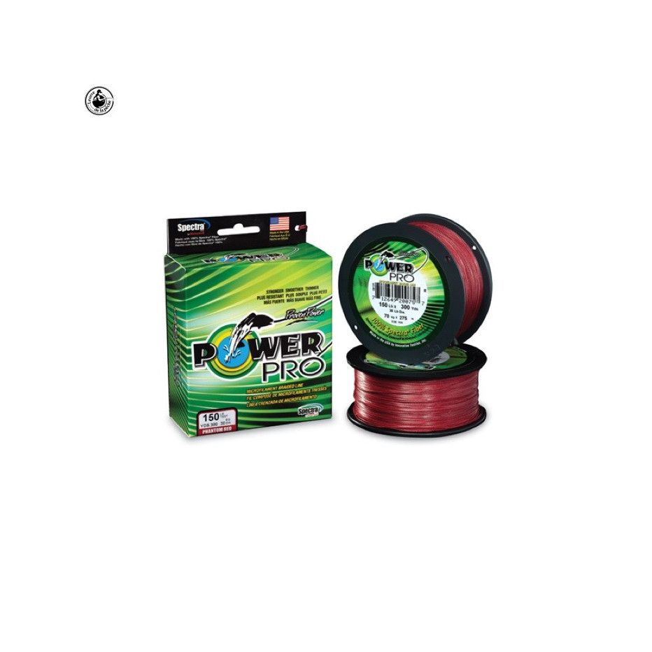 Braid Power Pro Rojo - Bobina de 455 m - Carretes grandes para mar