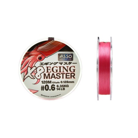Geflochtene Angelschnur Asso PE Eging Master 8X - Ultra glatt