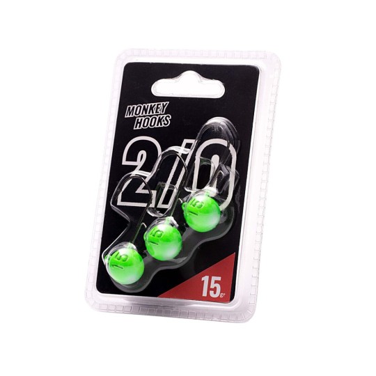 Jigköpfe Monkey Lures Hook Green 2/0