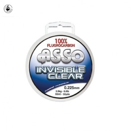 Fluorocarbon Asso Invisible Clear 30m - Spool - Economy