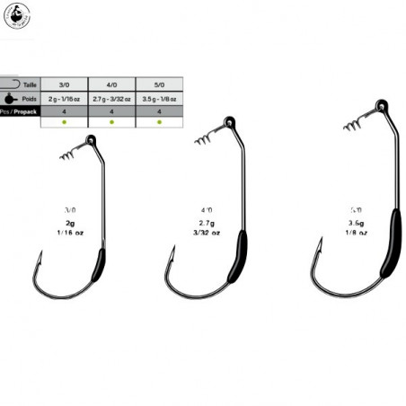 Texan hook VMC Mystic Drop Dead Weighted 7329 DD