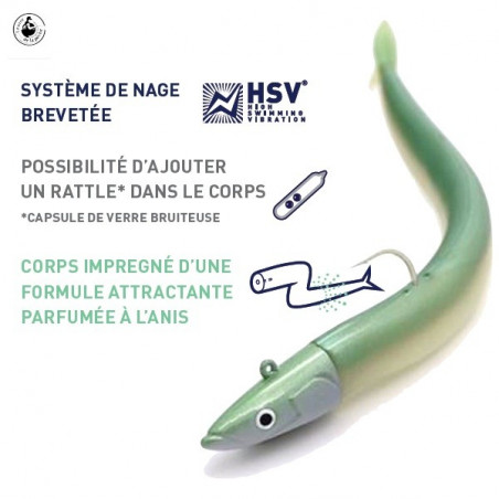 Combo Fiiish Crazy Sand Eel 150 Offshore - imitation sand eel