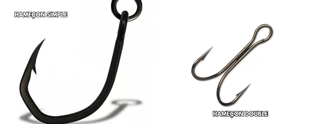 hameçon simple ou double