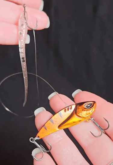 Montage teaser pour la pêche avec lame vibrante