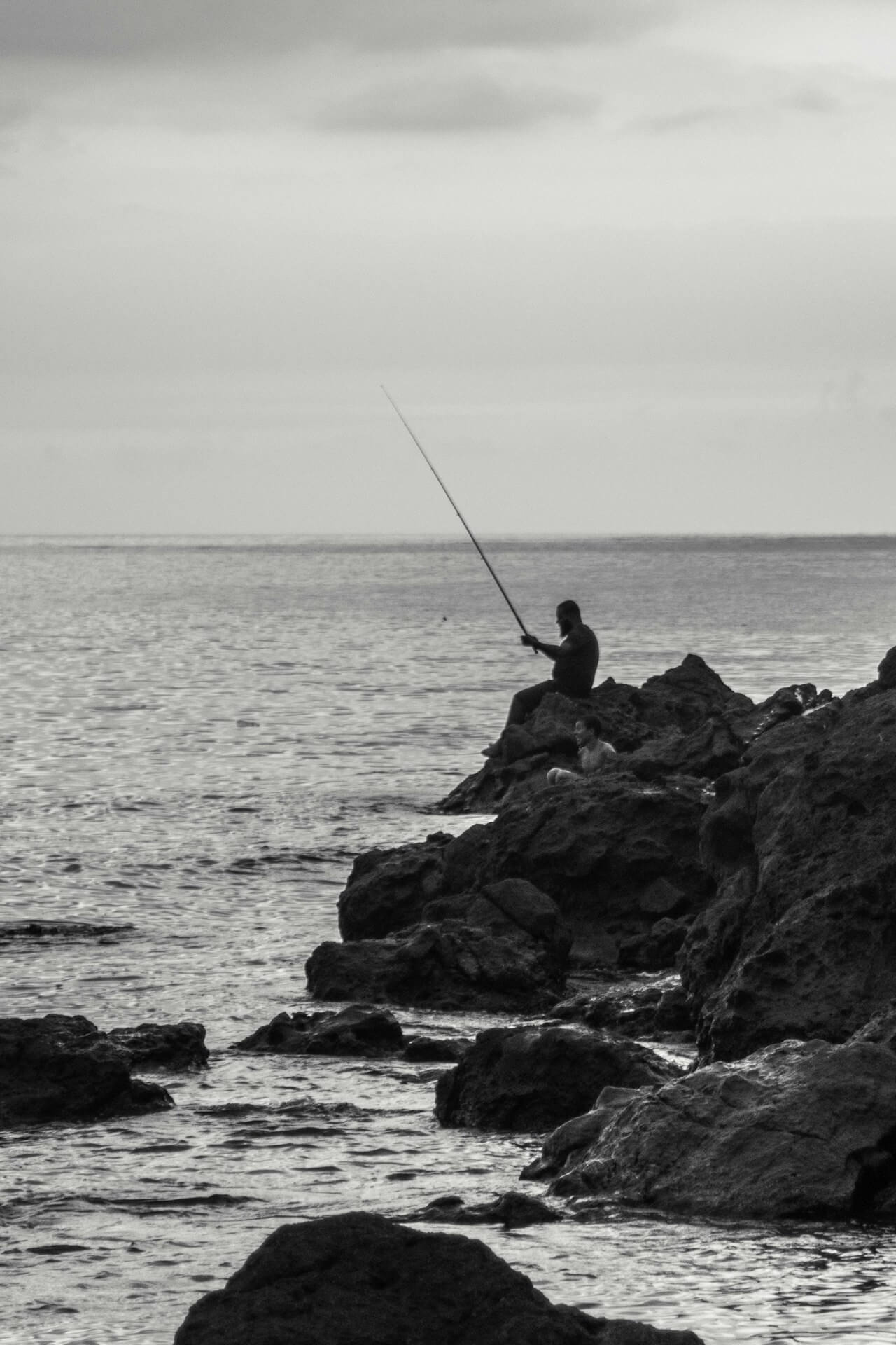 pêcheur rockfishing